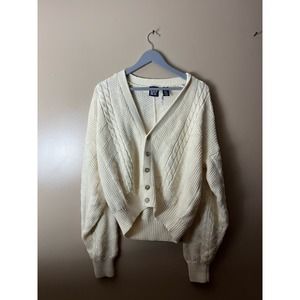 Vintage Heavy Cable Knit Cardigan